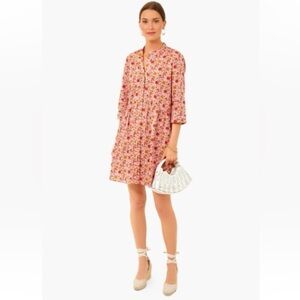 Tuckernuck Floral Royal Shirt Dress